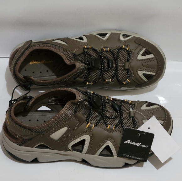 Eddie Bauer Men's Bungee Lace Laketrail Breathable Water Shoe Sandals - Picture 2 of 6